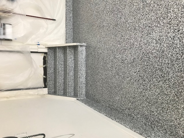 Epoxy Flake Garage Floor & Staircase